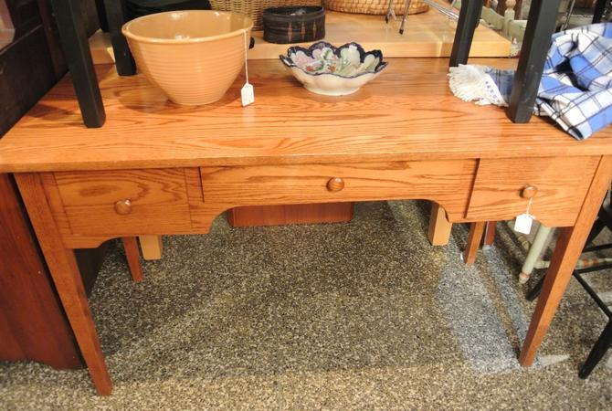Small Oak Desk W Three Drawers From Miss Pixies Of 14th Street