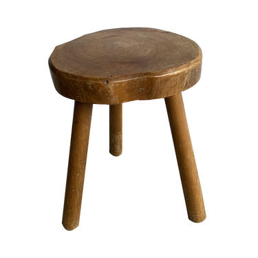 Live Edge Stool or Table,  France, 1950&#8217;s