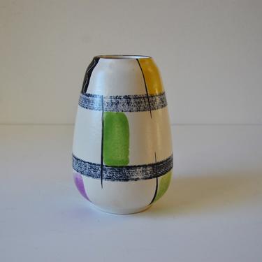 Vintage West German Art Pottery Vase by Bay Keramik, 582-17 