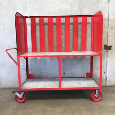 Red Industrial Cart