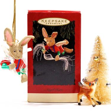 VINTAGE: 1994 - Hallmark Keepsake "Angel Hare" in Box - Flying Angel Rabbit Bunny Angel - Holiday - Christmas - SKU Tub-27-00030700 