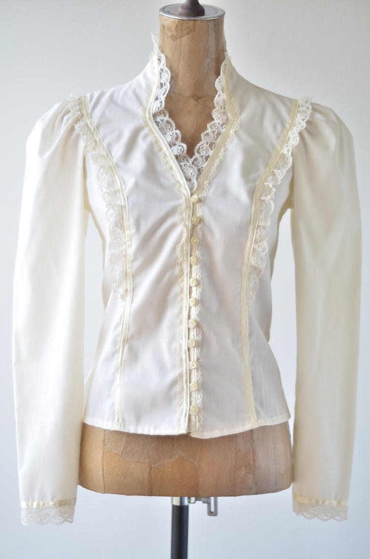 70s Vintage GUNNE SAX Jessica's Gunnies Victorian Ruffled Lace