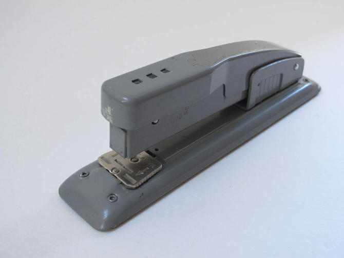 Swingline Stapler Vintage Stapler Gray Metal Industrial Office