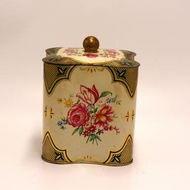 vintage tin with lid. 