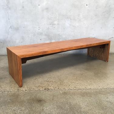 Mid Century Drexel Perspective Walnut Bench / Coffee Table