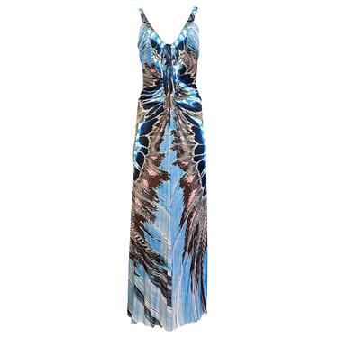 Roberto Cavalli Silk Tie Front Dress