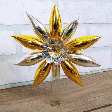 Mercury Glass Star/Flower Tree Topper 