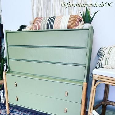 MCM boho styled dresser 