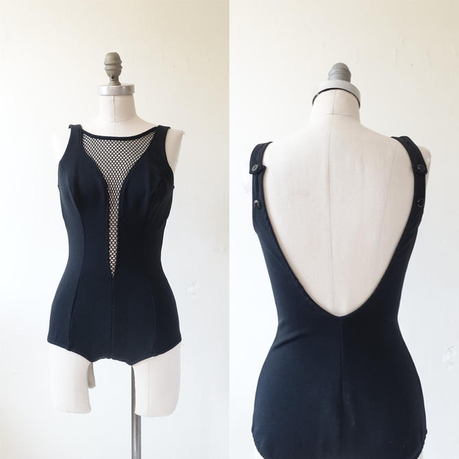 Vintage 60s Scandal Suit With Mesh Inset 1960s Black Fishnet Cut Out One Piece Bathing Suit Mod Swimsuit Size Medium By Bottleofbread From Bottle Of Bread Of Baltimore Md Attic