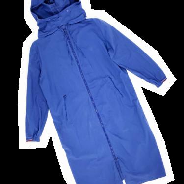 Miu Miu S/S 2000 blue coat with detachable hood