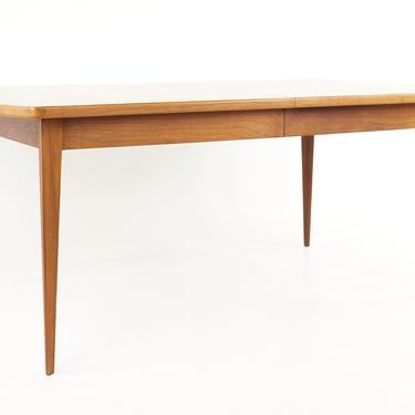 Bertha Schaefer for Singer and Sons Mid Century Walnut Expanding Dining Table - mcm 