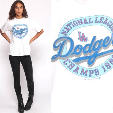 La Dodgers Shirt Vintage Baseball T Shirt LA Dodgers TShirt Los Angeles  California Sports Retro Graphic 90s Short Sleeve Large L