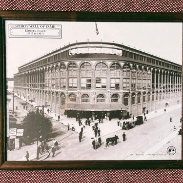 Vintage Framed Ebbets Field Photo Print (1994)