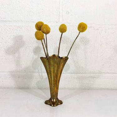 Vintage Brass Nautilus Seashell Planter Bowl Vase Art Deco MCM 