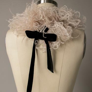 1930s Feather Boa Ostrich Collar Scarf 