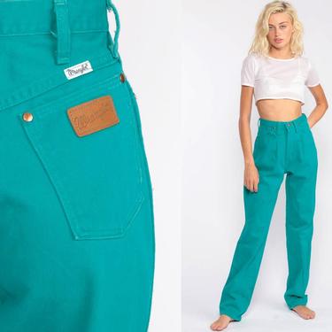 Turquoise 2024 wrangler jeans