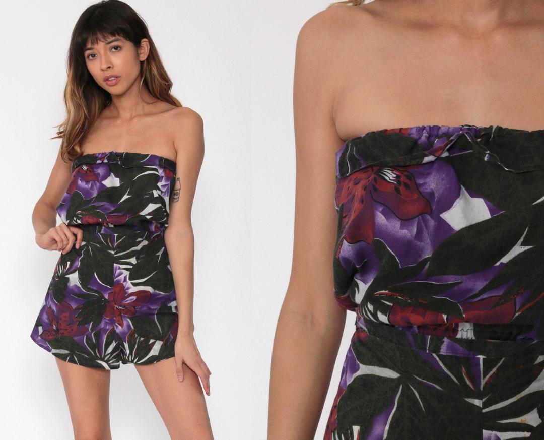 Oahu Plaid Romper