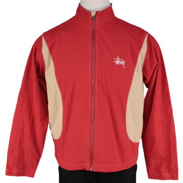Stüssy Panel Track Jacket - Red | Wasteland - Los Angeles, CA