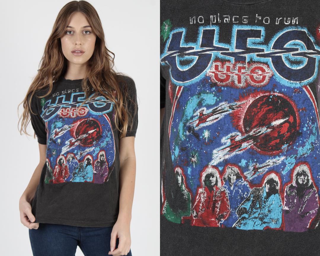 Vintage 70s UFO Band T Shirt No Place To Run American Archive San