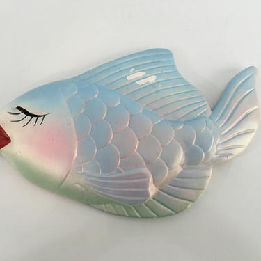 1960's bathroom ceramic fish  Fish wall decor, Ceramic fish