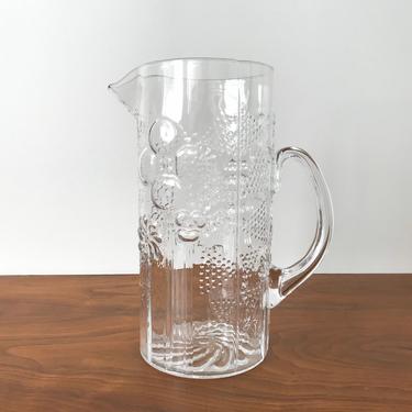 Vintage Nuutajarvi / Arabia of Finland Flora Glass Pitcher | The