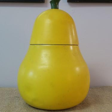 Pear-shaped aluminum canister/cookie jar - $24