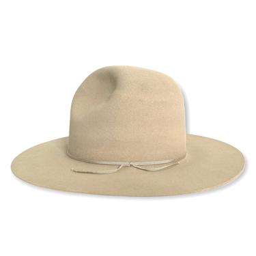 Vintage 1940s/1950s CIRCLE A by GW Alexander Cowboy Hat ~ size 7 1/8 ~ Gus / Tom Mix ~ Beaver Fur Felt ~ Wide Brim ~ Raw Edge ~ 