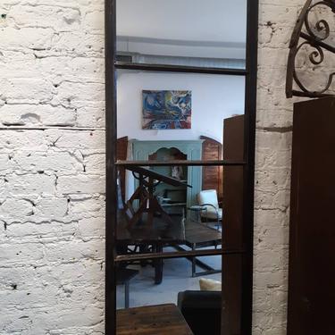 Vintage industrial factory window frame mirror 