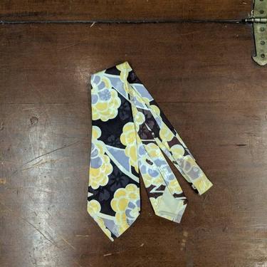 Vintage 1950s Savoy Flower Print  Rockabilly Swing Tie, 1940s Tie, 1950s Tie, Vintage Shirt, Vintage Tie, Vintage Clothing 