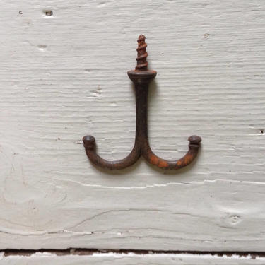 Vintage Cast Iron Double Hook by TheCommunityForklift