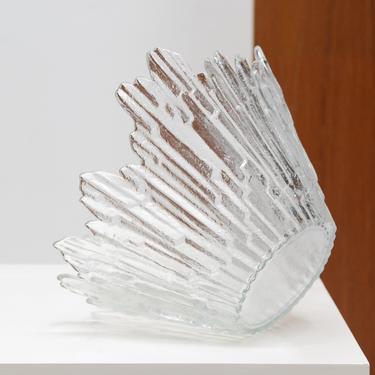 Large Art Glass Ice Bowl - Tauno Wirkkala, Humppila, Finland, c. 1960s