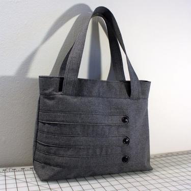 Customizable Medium Tote Bag with Decorative Straps -- Choose Your Color 