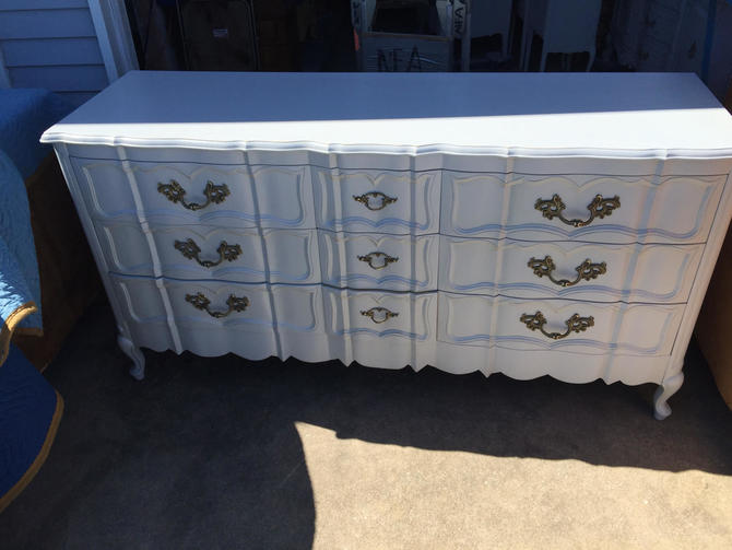 Cloud Grey 9 Drawer French Provincial Dresser 3 24 By