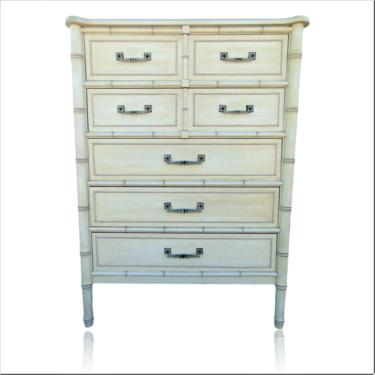 Faux Bamboo Chest Highboy from the Henry Link Bali Hai Collection 