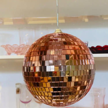 Rose Gold Disco Ball Mirror Ball 6&quot; THE EBBA 