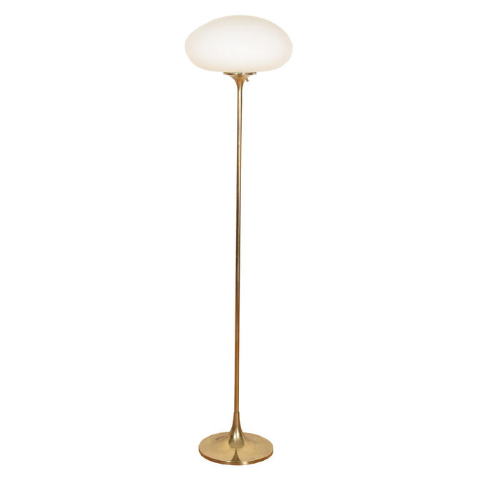 MCM Brass Floor Lamp w\/ Globe Modern Mobler Takoma, DC