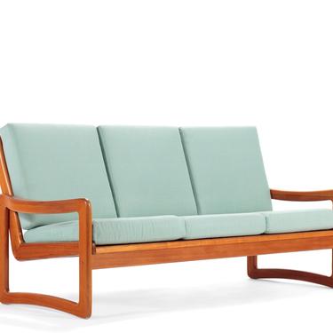 Solid Teak Danish Modern 3- Seater Sofa 