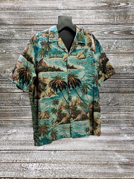 Vintage Aloha Shirt Xlarge Pride Of Hawaii Button Front Shirt Vintage Hawaiian Surf Shirt Tropical Casual Beach Shirt Vintage Clothing By Agogovintage From A Gogo Vintage Of Havre De Grace Md