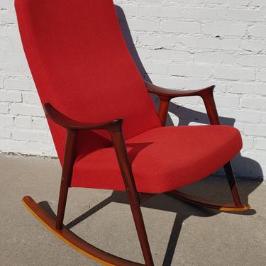 Mid Century Danish Modern Ingmar Relling Rocker 