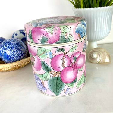 Pink Chinoiserie Canister Jar 