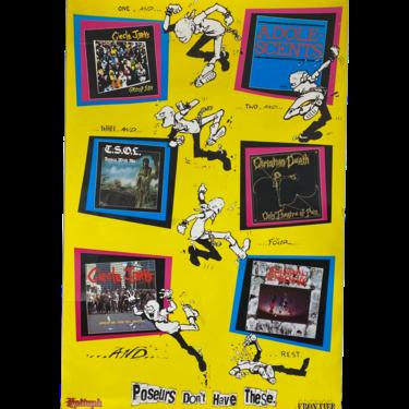 Vintage Epitaph And Frontier Records &quot;Poseurs Don't Have These&quot; Poster
