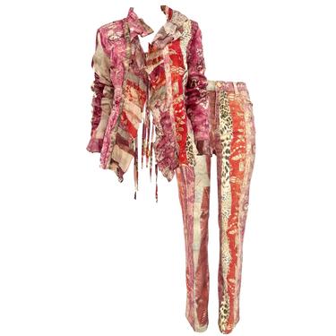 Roberto Cavalli Floral Pant Set