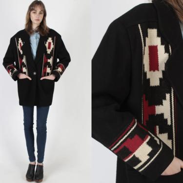 Southwestern Printed Knitted Fleece Lapel Bomber Jacket – Dakoda