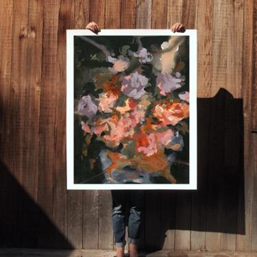 Wildflowers . extra large wall art . giclee print 