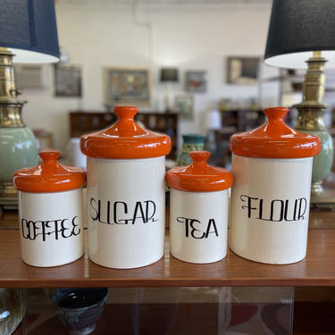Vintage Ceramic Canisters by Holiday Design