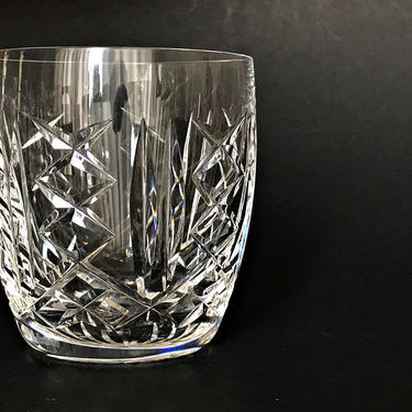 Pair of Waterford Crystal old fashioned glasses Irish crystal bourbon whiskey glasses Discontinued Glengarriff pattern Rocks glasses 