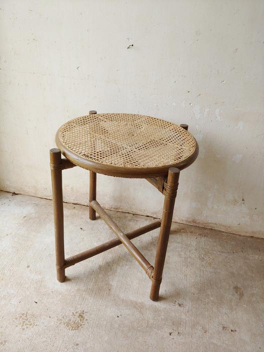 Vintage Folding Rattan And Cane Tray Table From Mod And Ozzie Of Annapolis Md Attic