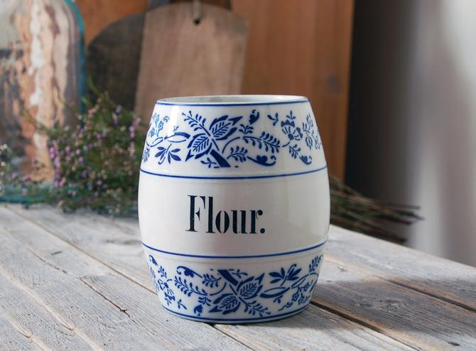 1920 Ceramic Flour Canister