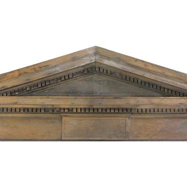 Solid Oak Entry Dentil 87.75 in. Door Header Pediment