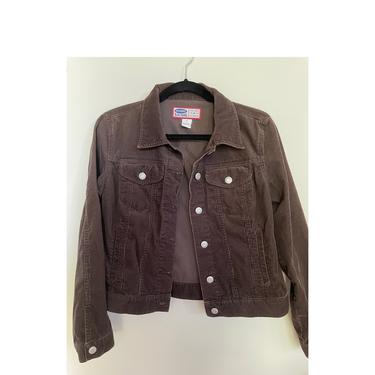 Vintage Y2K OLD NAVY Brown Corduroy Jacket 